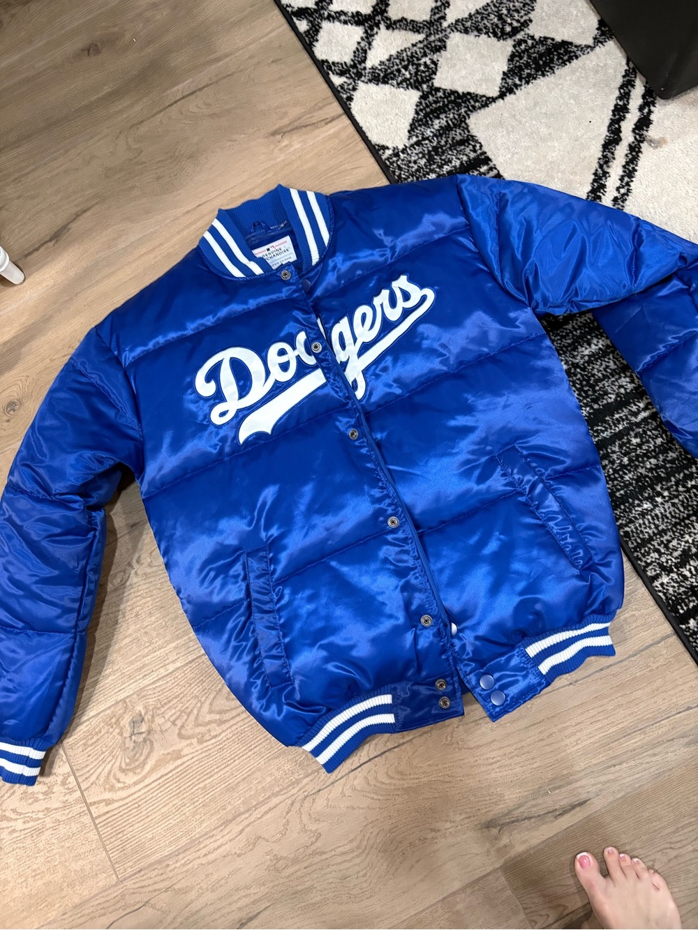 Dodgers women Royal Blue Puffer Jacket